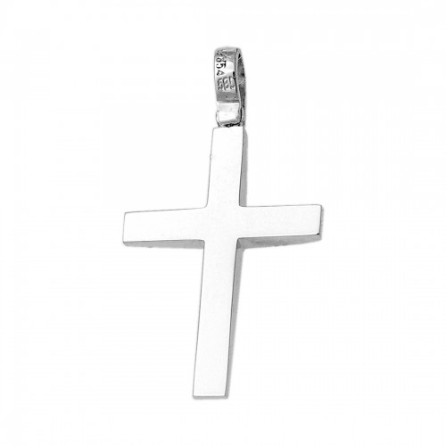14K Λευκόχρυσος Σταυρός PLK371L