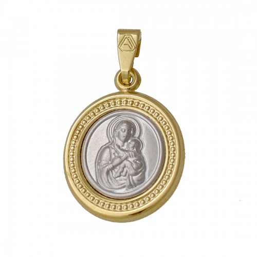 9K Χρυσό Κωνσταντινάτο Παναγίτσα PN117KK