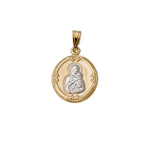 9K Χρυσό Κωνσταντινάτο Παναγίτσα PN711VR