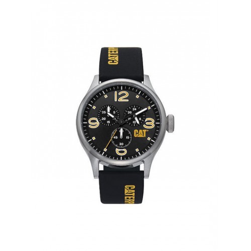 CATERPILLAR Diam Χρονογράφος, με Μαύρο λουράκι Σιλικόνης QB14327137