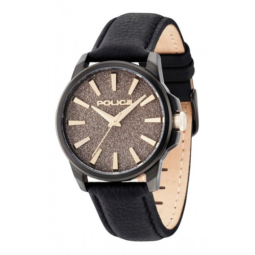 POLICE Aurora Black Leather Strap R1451245001
