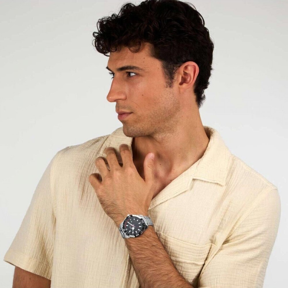 SECTOR Legend με Ασημί Μπρασελέ από Ανοξείδωτο Ατσάλι R3253135001