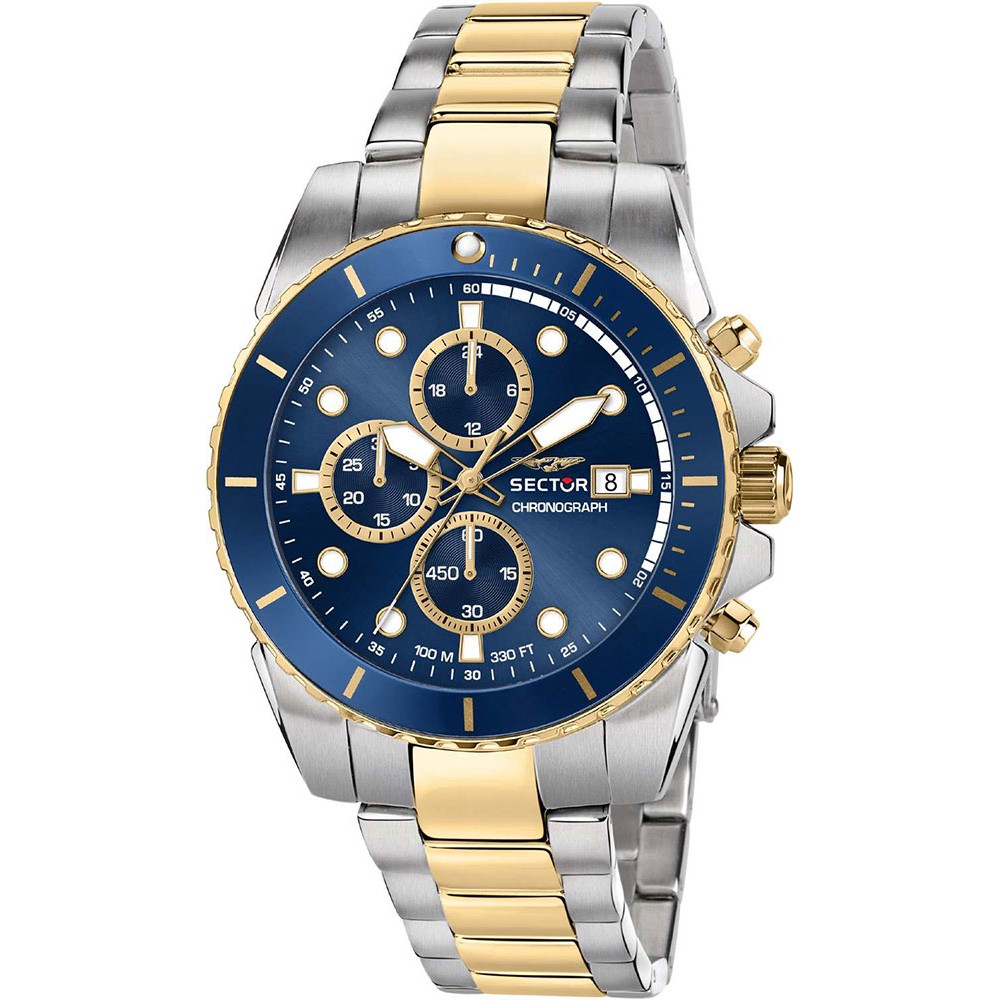 SECTOR 450 Two Tone Stainless Steel Chronograph R3273776001