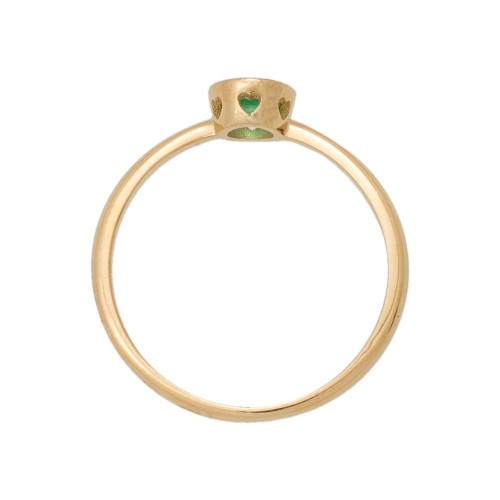 18K Χρυσό Δαχτυλίδι με Σμαράγδι REM082
