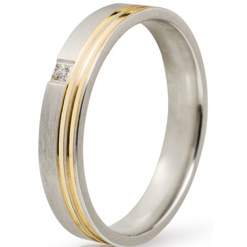 MASCHIO FEMMINA Eternity Χρυσές & Λευκόχρυσες Σετ Βέρες 9K or 14K or 18K F4367CZ