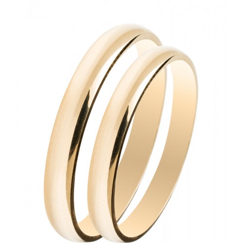 MASCHIO FEMMINA Slim Χρυσές Σετ Βέρες 9K or 14K or 18K SL03