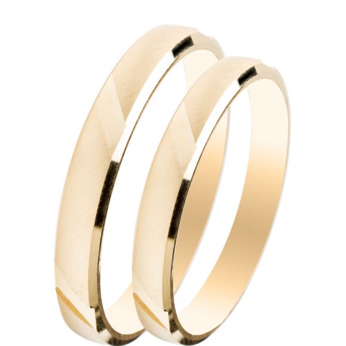 MASCHIO FEMMINA Slim Χρυσές Σετ Βέρες 9K or 14K or 18K SL09