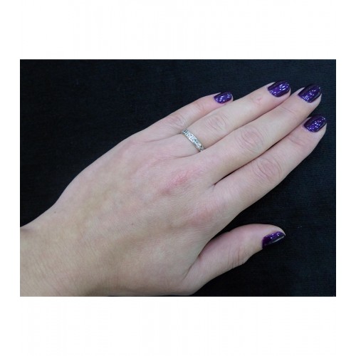 MASCHIO FEMMINA Slim Λευκόχρυσες Σετ Βέρες 9K or 14K or 18K SL11