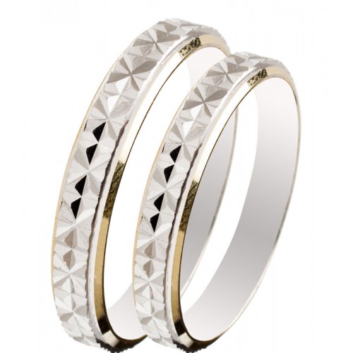 MASCHIO FEMMINA Slim Λευκόχρυσες Σετ Βέρες 9K or 14K or 18K SL11