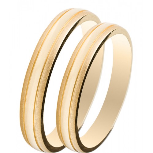 MASCHIO FEMMINA Slim Χρυσές σετ Βέρες 9K or 14K or 18K SL23