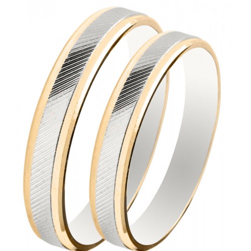 MASCHIO FEMMINA Slim Χρυσές & Λευκόχρυσες Σετ Βέρες 9K or 14K or 18K SL27