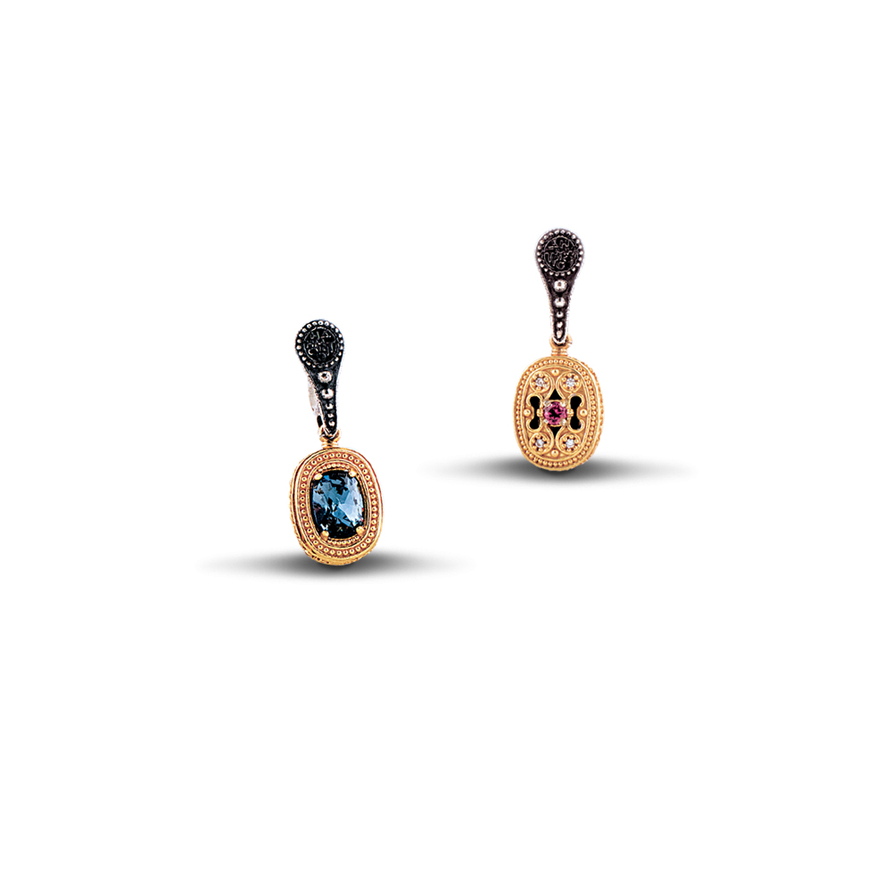 DIMITRIOS EXCLUSIVE Ασήμι 925 Σκουλαρίκια Διπλής Όψης με Swarovski Πέτρες S69 DIMITRIOS EXCLUSIVE Ασήμι 925 Σκουλαρίκια Διπλής Όψης με Swarovski Πέτρες S69
