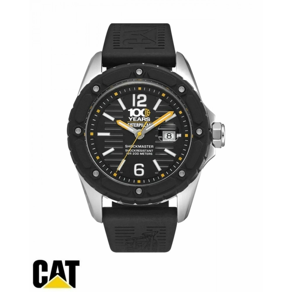 CATERPILLAR Shockmaster "100 Year Edition" με Μαύρο Λουράκι Σιλικόνης S714121131 CATERPILLAR Shockmaster "100 Year Edition" με Μαύρο Λουράκι Σιλικόνης S714121131
