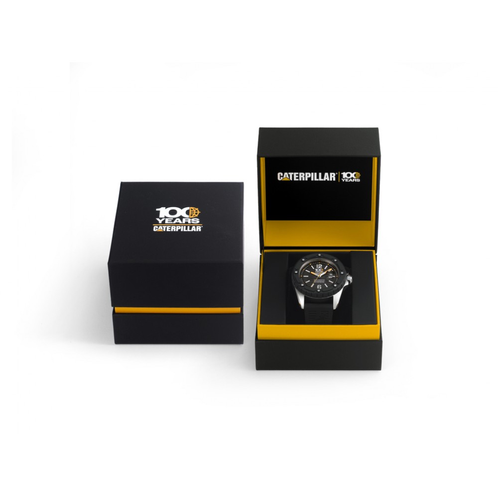 CATERPILLAR Shockmaster "100 Year Edition" με Μαύρο Λουράκι Σιλικόνης S714121131 CATERPILLAR Shockmaster "100 Year Edition" με Μαύρο Λουράκι Σιλικόνης S714121131
