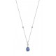 MORELLATO Κολιέ από Ασήμι 925, με Λευκά και Μπλέ Ζιργκόν SAIW09