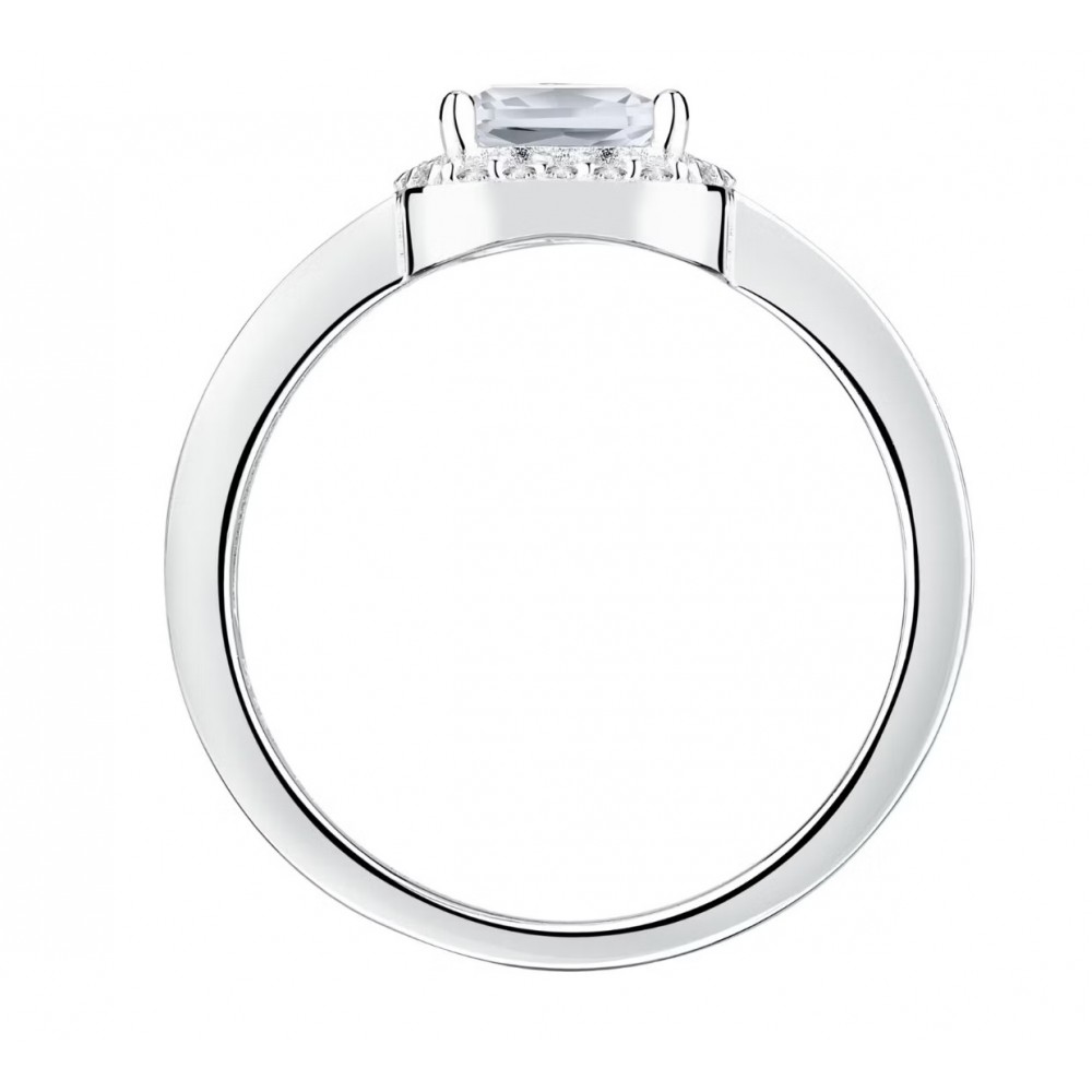 MORELLATO 925 Ασήμι Ροζέτα Δαχτυλίδι με Λευκά ζιργκόν SAIW116.16