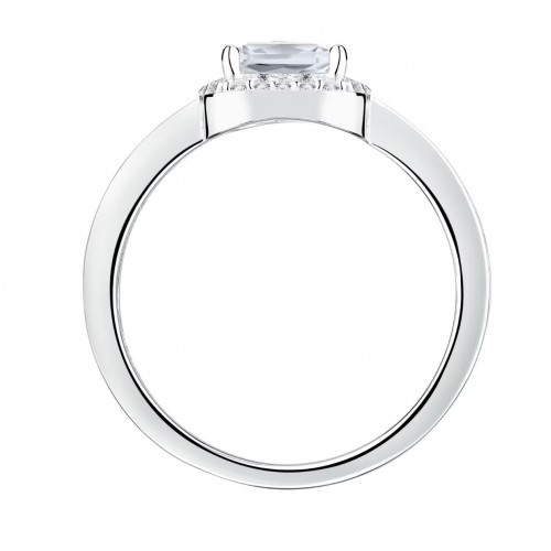 MORELLATO 925 Ασήμι Ροζέτα Δαχτυλίδι με Λευκά ζιργκόν SAIW116.16