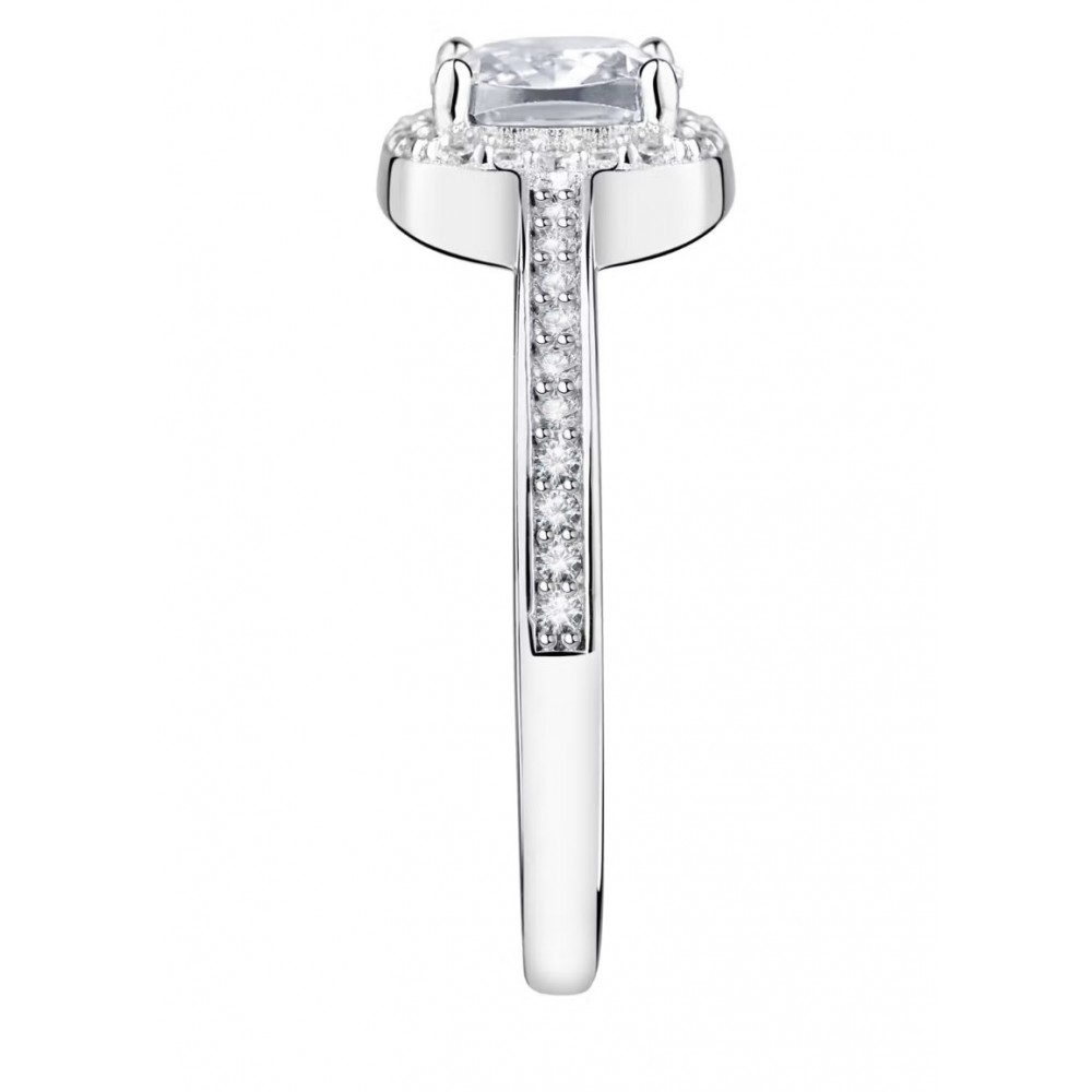 MORELLATO 925 Ασήμι Ροζέτα Δαχτυλίδι με Λευκά ζιργκόν SAIW116.16