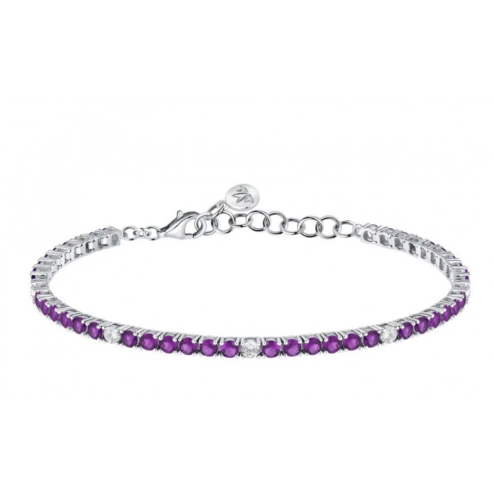 MORELLATO 925 Ασήμι Βραχιόλι με Μωβ Ζιργκόν SAIW225