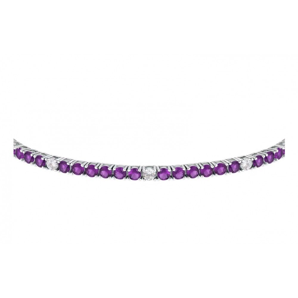 MORELLATO 925 Ασήμι Βραχιόλι με Μωβ Ζιργκόν SAIW225