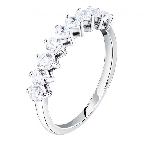 MORELLATO 925 Ασήμι Δαχτυλίδι με Λευκά ζιργκόν SAIW266.16