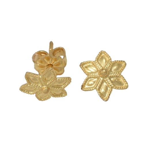 18Κ Χρυσά Σκουλαρίκια Χειροποίητα SK03DM