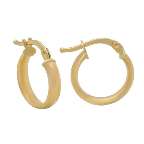 14K Χρυσά Σκουλαρίκια Κρίκοι Μικροί SK111KR
