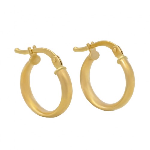 14K Χρυσά Σκουλαρίκια Κρίκοι Μικροί SK111KR
