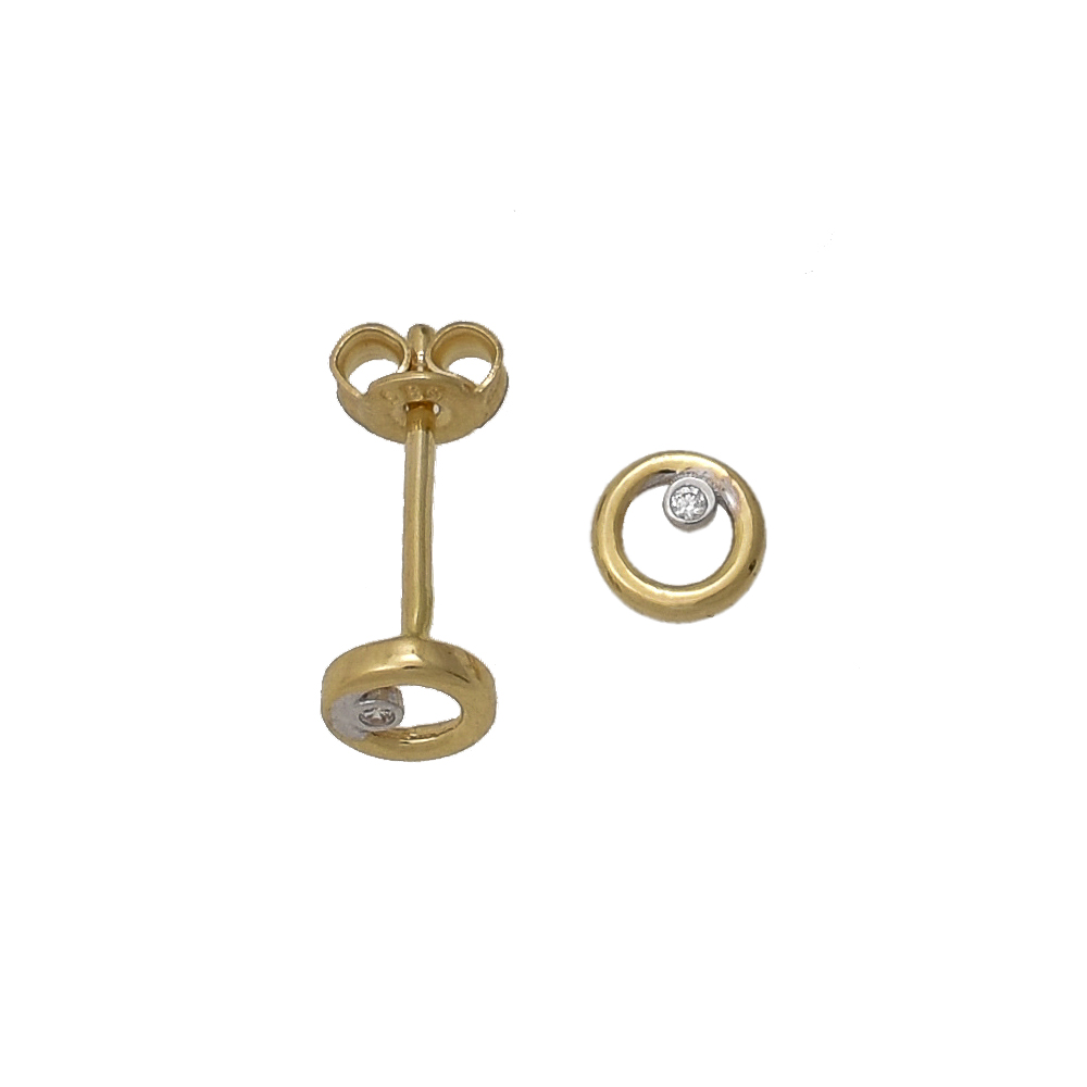 14K Χρυσά Σκουλαρίκια με Ζιργκόν SK273KK 14K Χρυσά Σκουλαρίκια με Ζιργκόν SK273KK