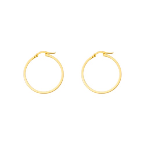 14K Χρυσά Σκουλαρίκια Κρίκοι SK375F1
