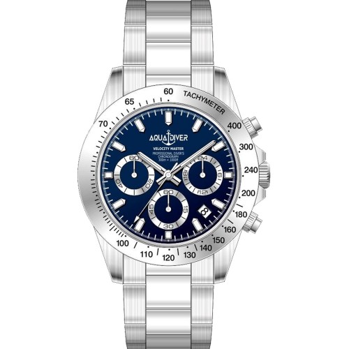 AQUADIVER Velocity Master Χρονογράφος με Μπρασελέ από Ανοξείδωτο Ατσάλι SS22187G47