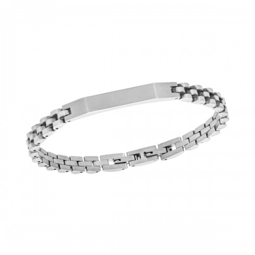 SENZA Ανδρική Ταυτότητα από Ανοξείδωτο Ατσάλι σε Ασημί Χρώμα SSD5953SR