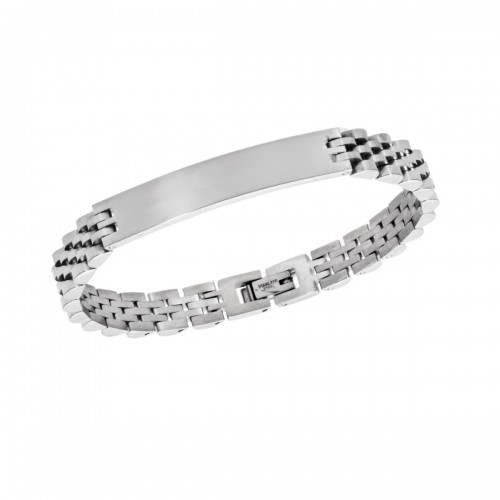 SENZA Ανδρική Ταυτότητα από Ανοξείδωτο Ατσάλι σε Ασημί Χρώμα SSD5965SR