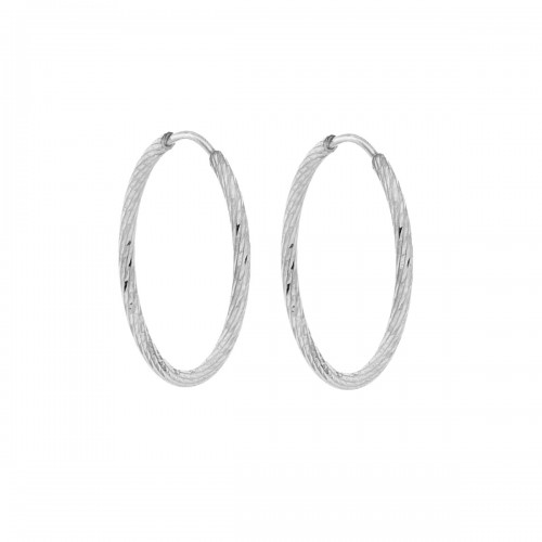 Σκουλαρίκια Senza ασήμι 925, Κρίκοι SSR3699-1SR