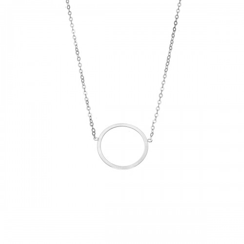 SENZA Κολιέ Ασήμι 925, Geometric Series "Κύκλος" SSR4377SR
