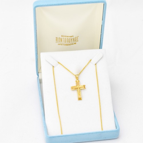 14K Χρυσός Σταυρός ST118AN1