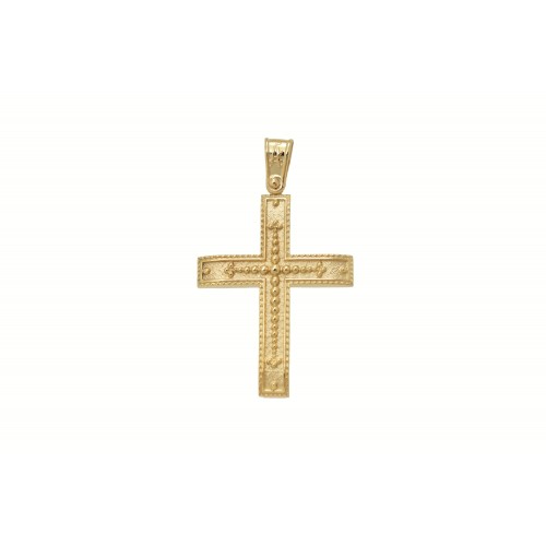 18Κ Χρυσός Σταυρός ST291AD