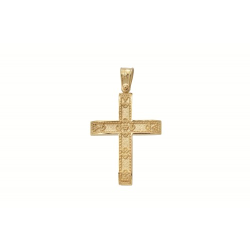 18Κ Χρυσός Σταυρός ST293AD