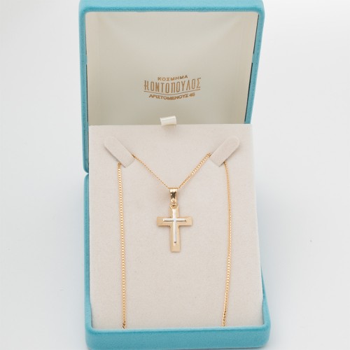 14K Χρυσός Σταυρός ST6114-0