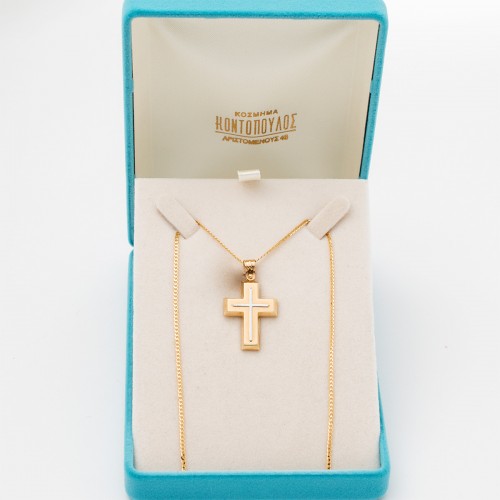 14K Χρυσός Σταυρός ST705AD1