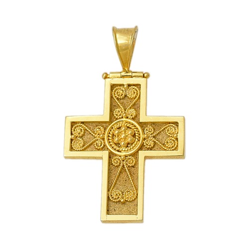18K Χρυσός Σταυρός Χειροποίητος ST776