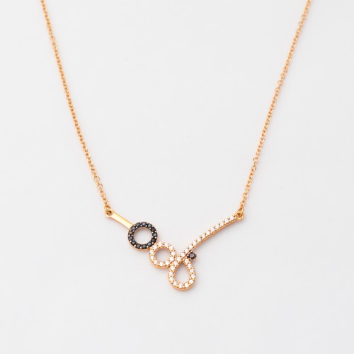 14K Χρυσό Κολιέ Με Ζιργκόν SX61795