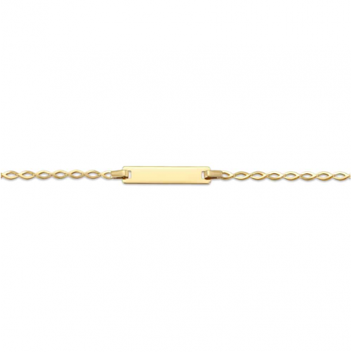 14K Χρυσό Bραχιόλι Παιδική Ταυτότητα T4-4103K