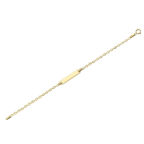 14K Χρυσό Bραχιόλι Παιδική Ταυτότητα T4-4103K