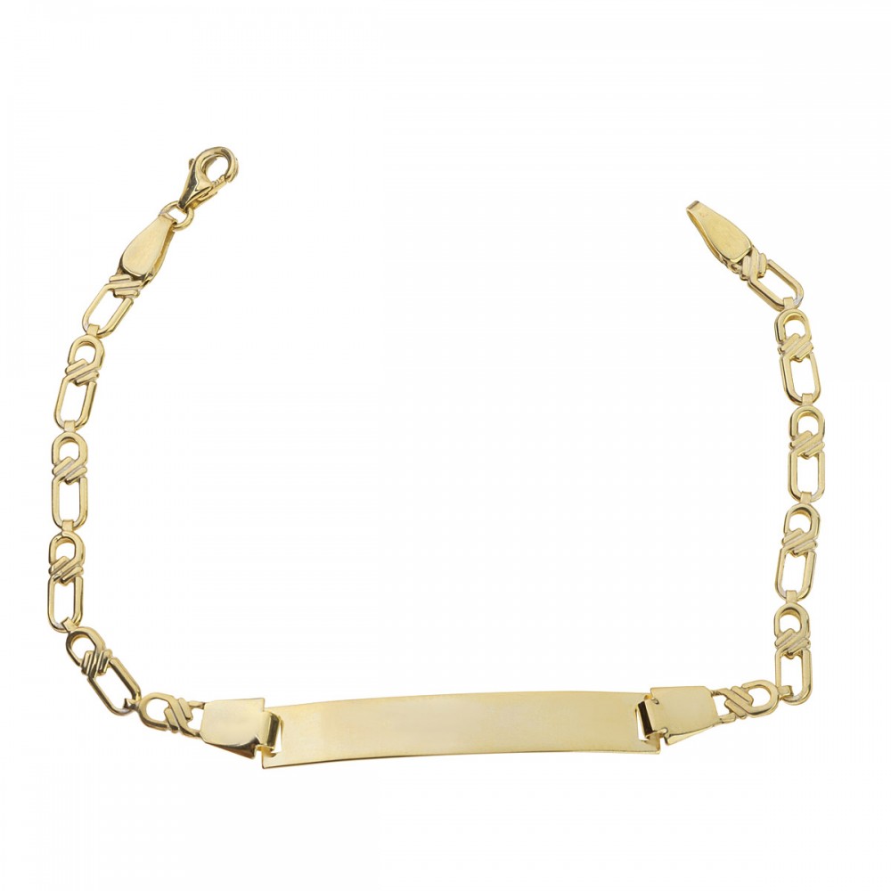 9K Χρυσό Bραχιόλι Ταυτότητα TP43BJ