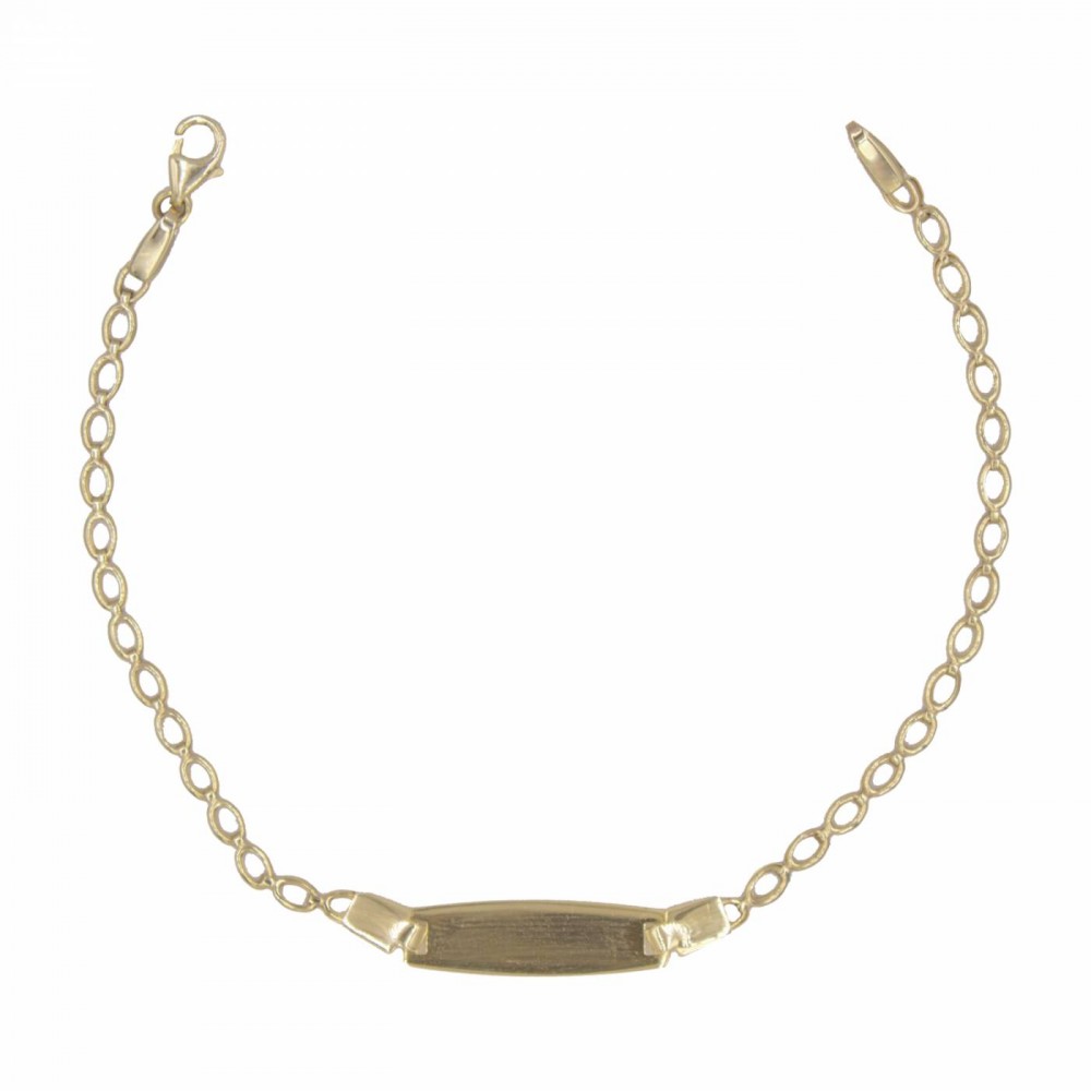 9K Χρυσό Bραχιόλι Ταυτότητα TP70BJ