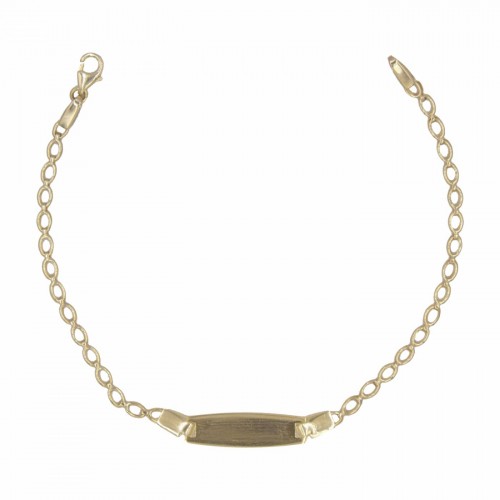 9K Χρυσό Bραχιόλι Ταυτότητα TP70BJ