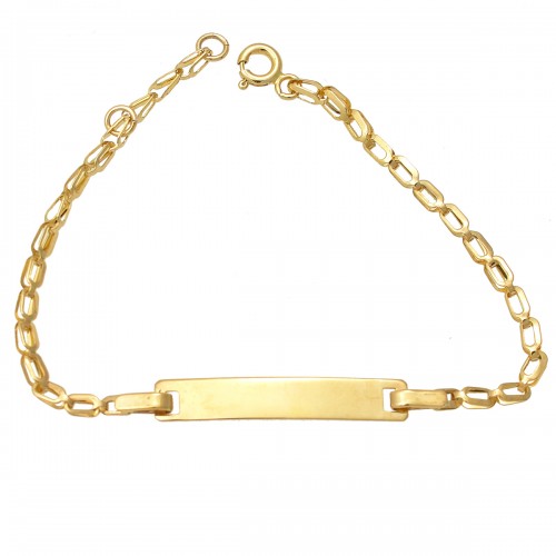 14K Χρυσό Βραχιόλι Ταυτότητα TT198-0