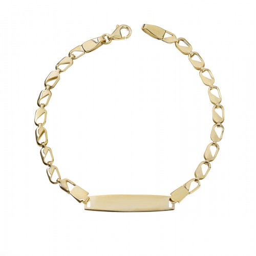 9K Χρυσό Βραχιόλι Ταυτότητα TT22BJ