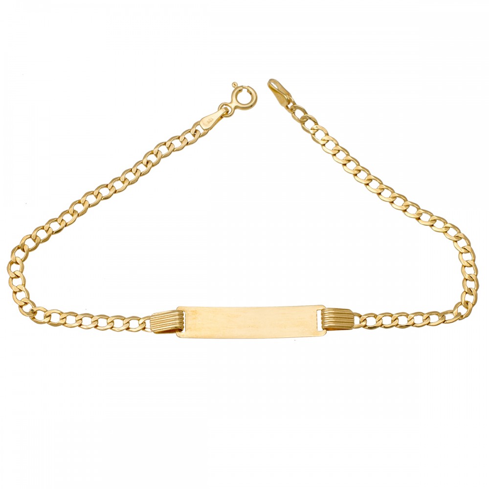 14K Χρυσό Βραχιόλι Ταυτότητα TT240KK
